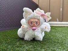Handmade Style White Doll with 9 Nine Tails Bell Monster Valentines Christmas