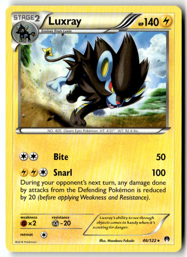Pokemon TCG Luxray 46/122 Normal XY - BREAKpoint
