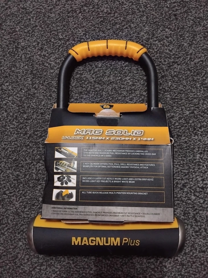 Magnum Plus Mag Solid U-Lock 115mm x 230mm x 14mm - Image 2 of 2