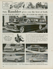 1959 Rambler Cross Country Rebel American Metropolitan Original Vintage Print Ad