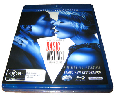 Basic Instinct - Remastered - 2 Disc - Blu-Ray - New Sealed - Region B