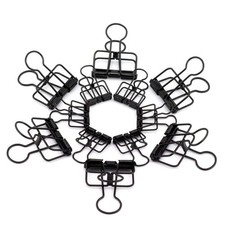 40-Pack Multi-Purpose Metal Wire Binder Clip Set,20pcs 2.25 Inch & 20pcs 1.57...