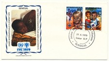 Senegal 1979 Ersttagsbrief Jahr des Kindes Michel Nr. 699-700