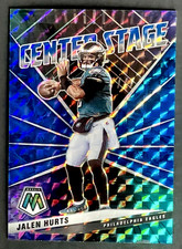 2021 Panini Mosaic Jalen Hurts /99 Center Stage Blue Prizm #CS12 Eagles