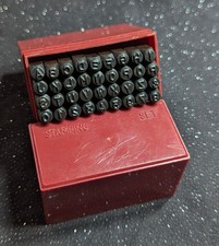 37 Piece Steel Letter  Number Stamp Punch Set 1/8" Characters Metal Wood