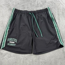 Fabletics Men s Black Green Trim XL The One Short 7 Gym Shorts