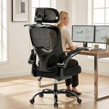 Ergonomic Office Chair, 330lbs Mesh Desk Chair with Adjustable Lumbar Support...