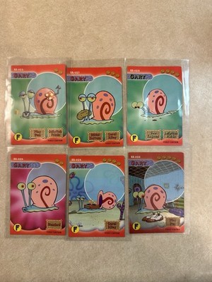 2003 Spongebob Squarepants First Edition Gary Lot Of 6 AA-25 To AA-30