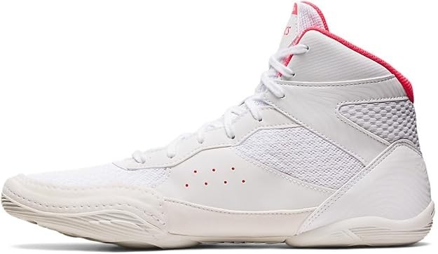 ASICS Men's Matflex 7 Wrestling Shoes, 13, White/Diva Pink thumbnail 4