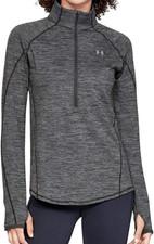 Under Armour Women's Coldgear Armour 1/2 Zip Charcoal Light Heath/Metallic XL