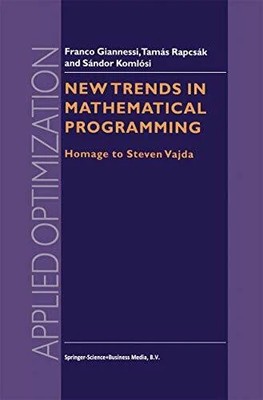 New Trends in Mathematical Programming: Homage to Steven Vajda Buch Springer