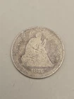 1876 Seated Liberty Silver Quarter 25c