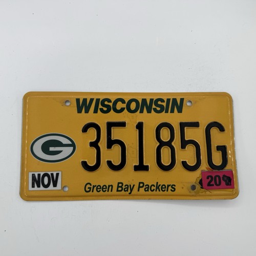 2020 Green Bay Packers Wisconsin License Plate GO PACK 35185G