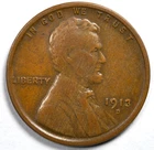 1913-D Lincoln Wheat Penny Cent Fine (F)