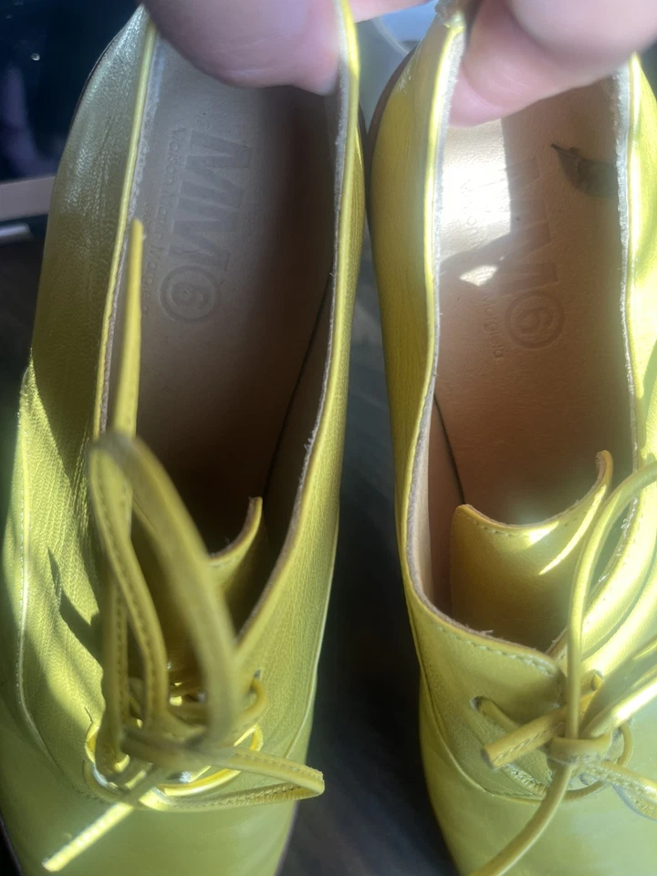 Maison Martin Margiela Calfskin leather shoes Italy Rare 37 1/2 size MM6 7 1/2 - Image 4 of 4