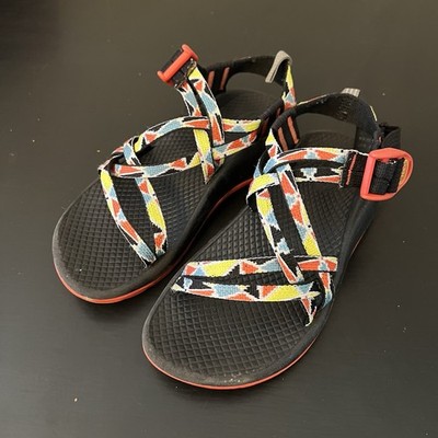 Chaco Size 13 Children s Chacos Multicolor Red Gently Used