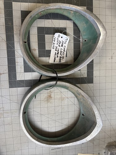 1956 Chrysler Desoto 300B New Yorker Pair Of Headlight Bezels - Picture 1 of 16