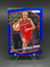 2025 WNBA Prizm Michele Timms  Blue Velocity Prizm Card #133 - Free Shipping