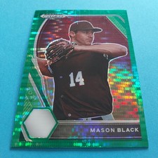 2021 Panini Prizm Draft Picks Mason Black RC #PDP85 Green Pulsar Prizm