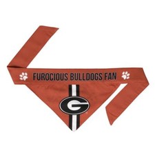 Georgia Bulldogs Small Pet Bandanna NEW NCAA Dog Puppy Collar Clothes