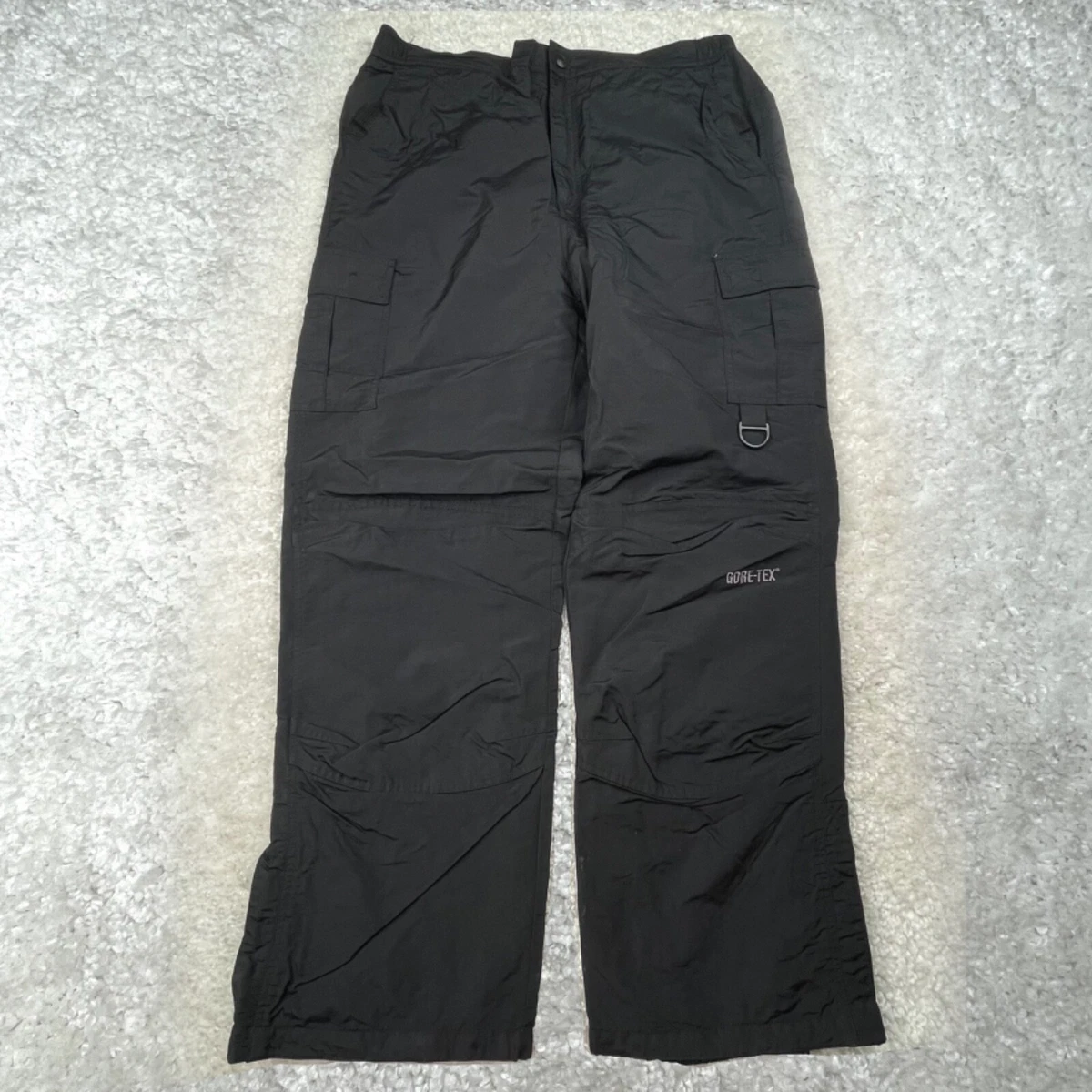 AFRC Gore Tex Ski Pants Unisex Large Black Gore Tex Lined Side Zip