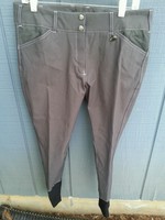 Equine Couture Ladies Size 34 Sportif Natasha Riding Breeches Pants Gray Equine Couture Ladies Size 34 Sportif Natasha Riding Breeches Pants Gray