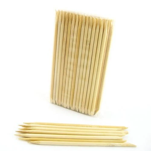 BAMBOOMN Disposable Bamboo Manicure Pedicure Sticks Cuticle Pushers