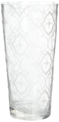 IMAX Evelyn Etched Glass Decorative Decorative Vase, Small