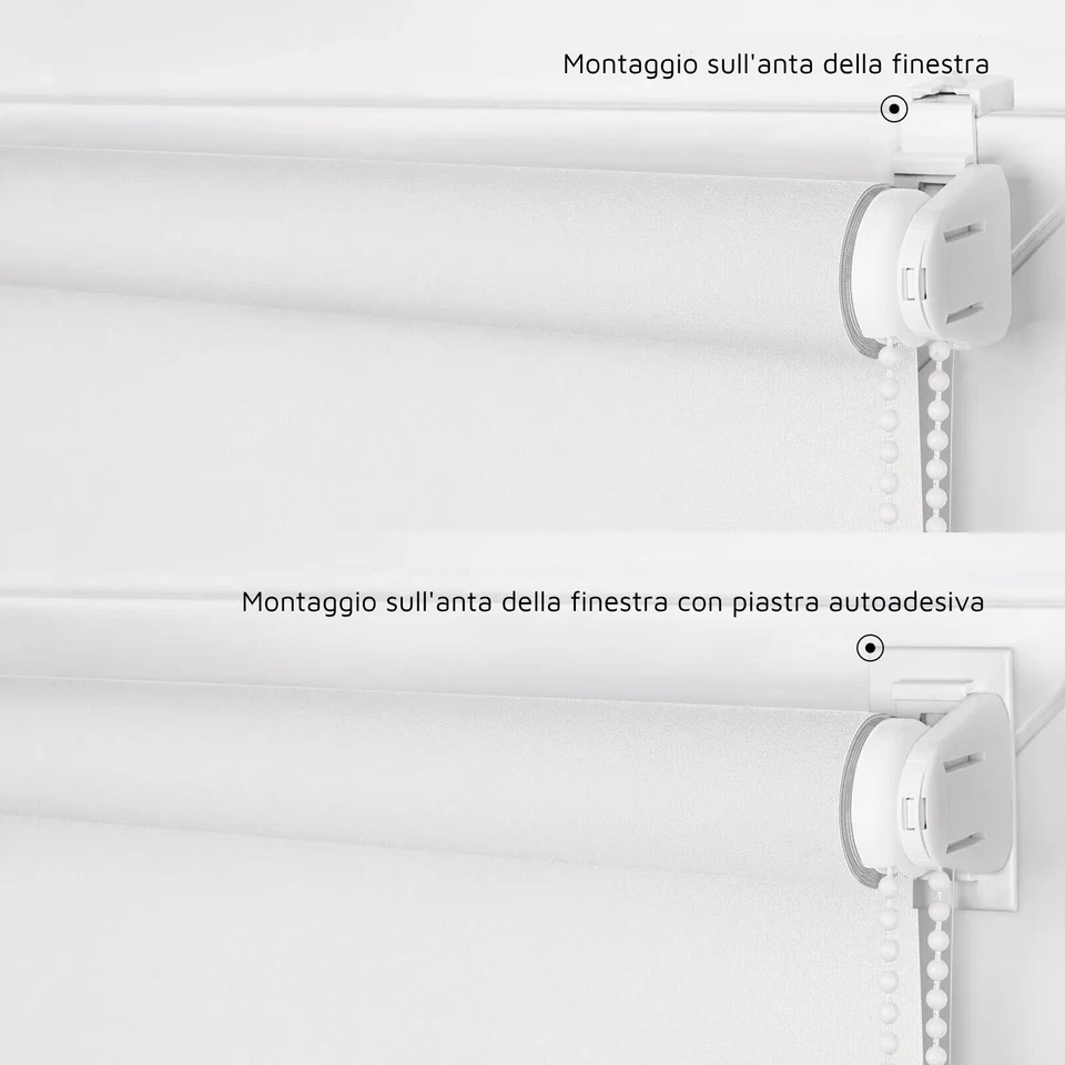 Tenda a Rullo Semioscurante senza Foratura Avvolgibile Tendina ROLLMAXXX® - Immagine 3 di 4