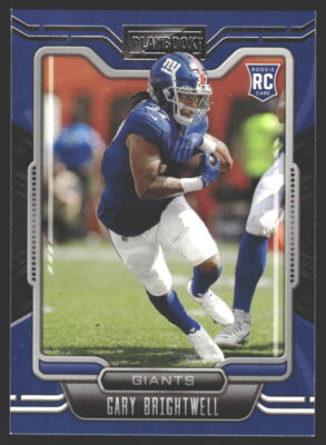 Gary Brightwell #187 2021 Panini Playbook New York Giants RC Rookie