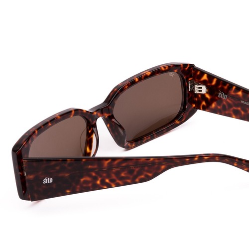 SITO SHADES INNER VISION Damen polarisierte Sonnenbrille in Amber Cheetah/Braun 56 mm - Bild 4 von 5