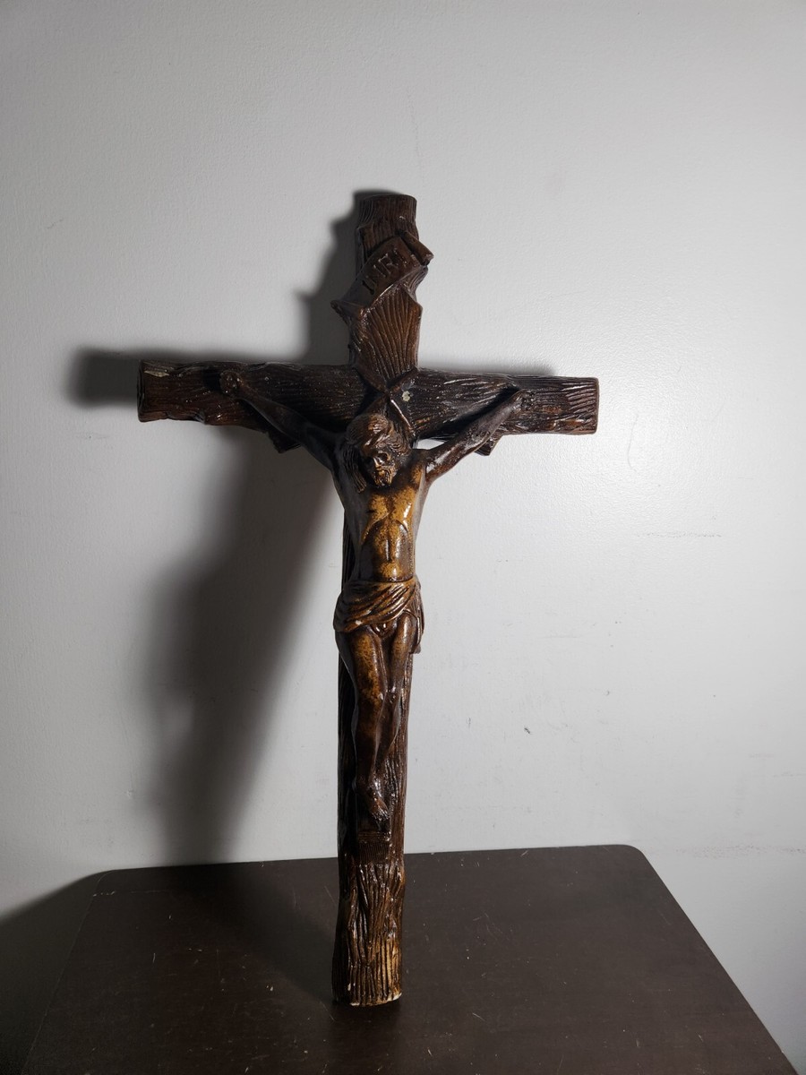 ロザリオ INRI Vintage Cross Jesus Christ INRI 22inch long | eBay
