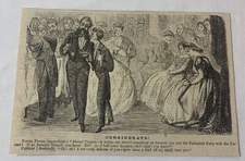 1861 newspaper cartoon ~ CONSIDERATE!