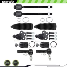 10Pcs For 2000-2004 Dodge Dakota 4WD Front Tie Rod End Links Steering Ball Joint