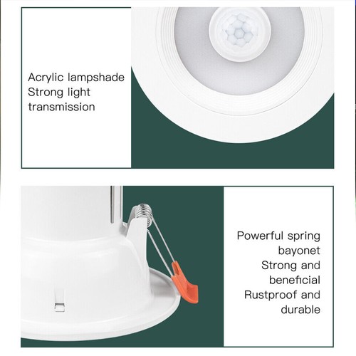 Motion Sensor Recessed Led Ceiling Light Downlights Spotlight Round 5W/7W/9W US - Picture 10 of 19