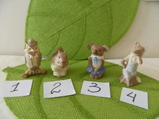 Vintage BYRON MOLDS Figurines Ornaments FOX Or OWL Or KOALA Or SQUIRREL 1968