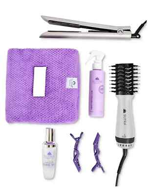 Sutra Limited Edition 7 Pc Styler Bundle Set Blowout Brush Flat Iron Serum Towel