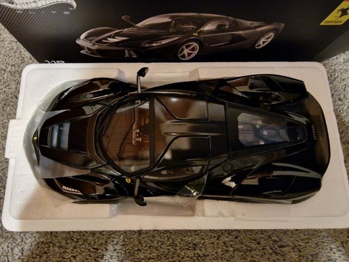 Mattel Hotwheels Elite La Ferrari modellino auto pressofuso scala 1/18 colore nero. Nuovo. - Foto 3 di 18