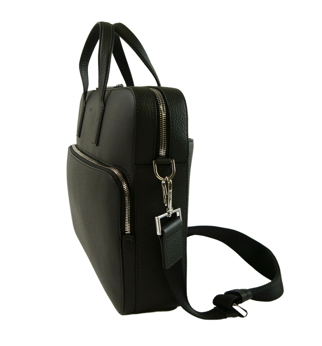 HUGO BOSS 商务包单文档盒Crossstown 黑色公文包皮革| eBay