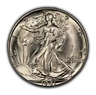 1941-D 50c Walking Liberty Silver Half Dollar - BU - SKU-H2923