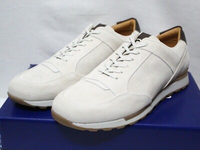 BROTHERS UNITED mens lace up leather beige low OCEAN CITY shoes size 9 Med New