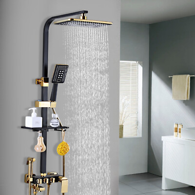 Duschsystem Mit Regendusche Duschs?ule Duscharmatur Handbrause Mit Top-spray NEU