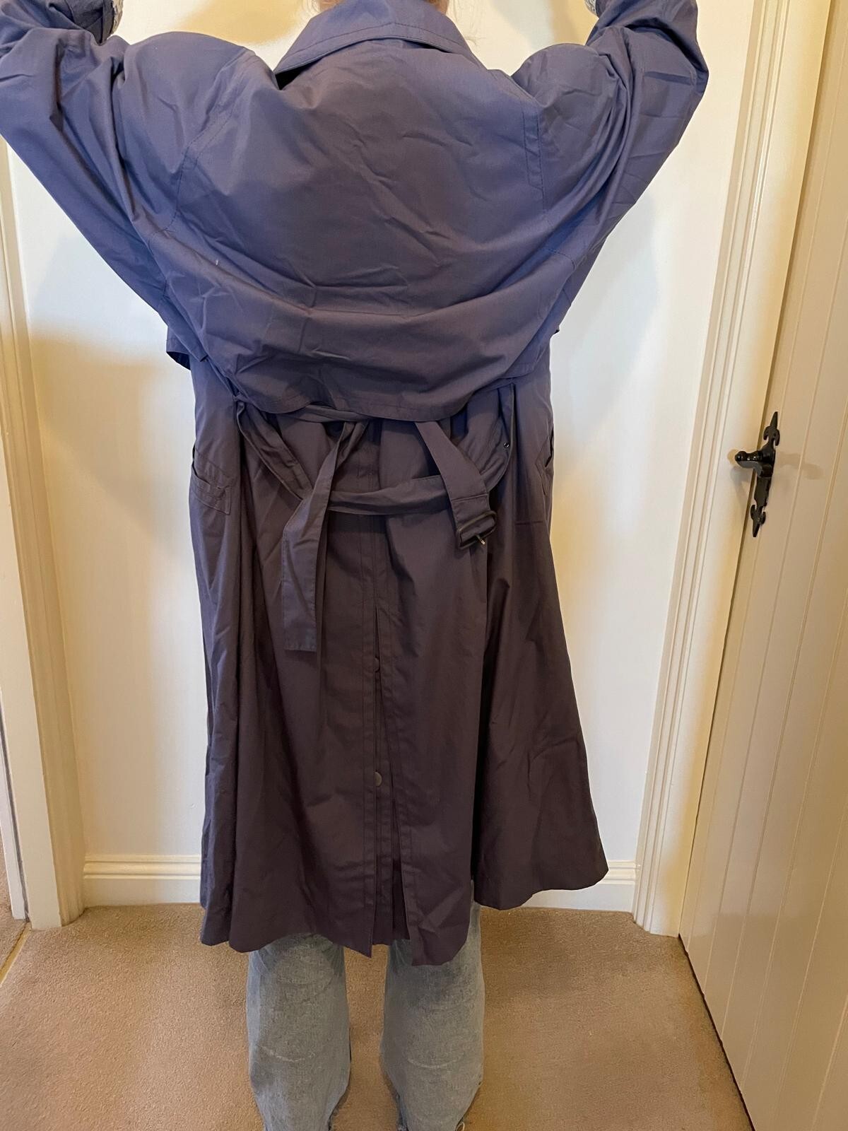 Grey RAVENS Vintage Trench Coat - Excellent Condition RRP £120 image 5