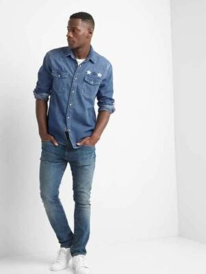 gap western shirt