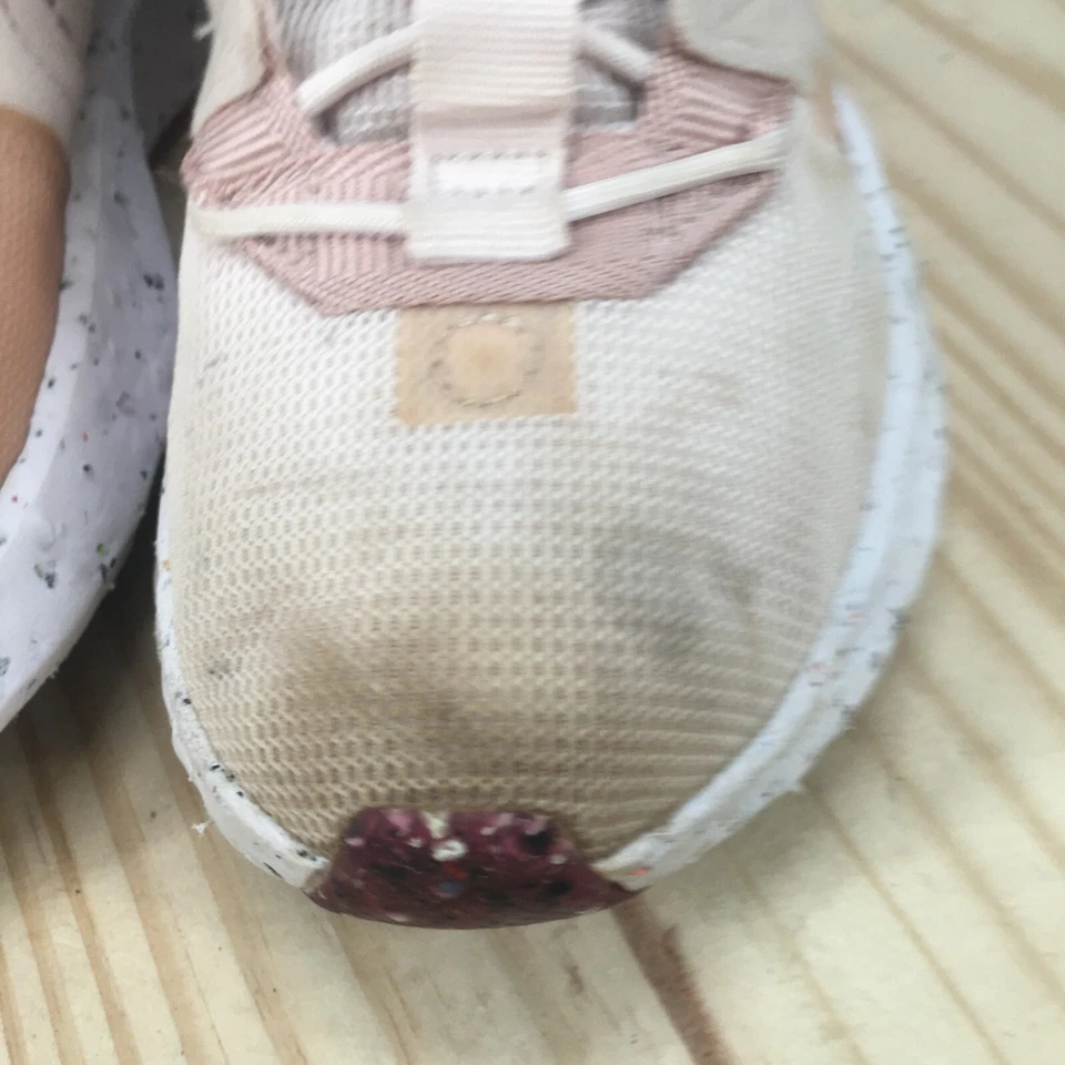 Tênis Nike Feminino 7 Crater Impact Branco Pêssego com Cadarço Baixo CW2386-100 - Imagem 4 de 4