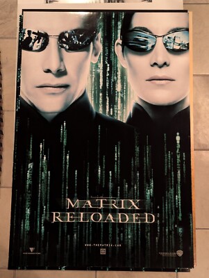 THE MATRIX RELOADED 2003 Original Rolled 1-Sheet Movie Poster