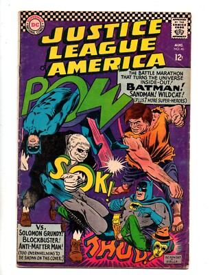 JUSTICE LEAGUE OF AMERICA #46  VG- 3.5  ''JSA X-OVER; 1ST SA APP. SANDMAN''