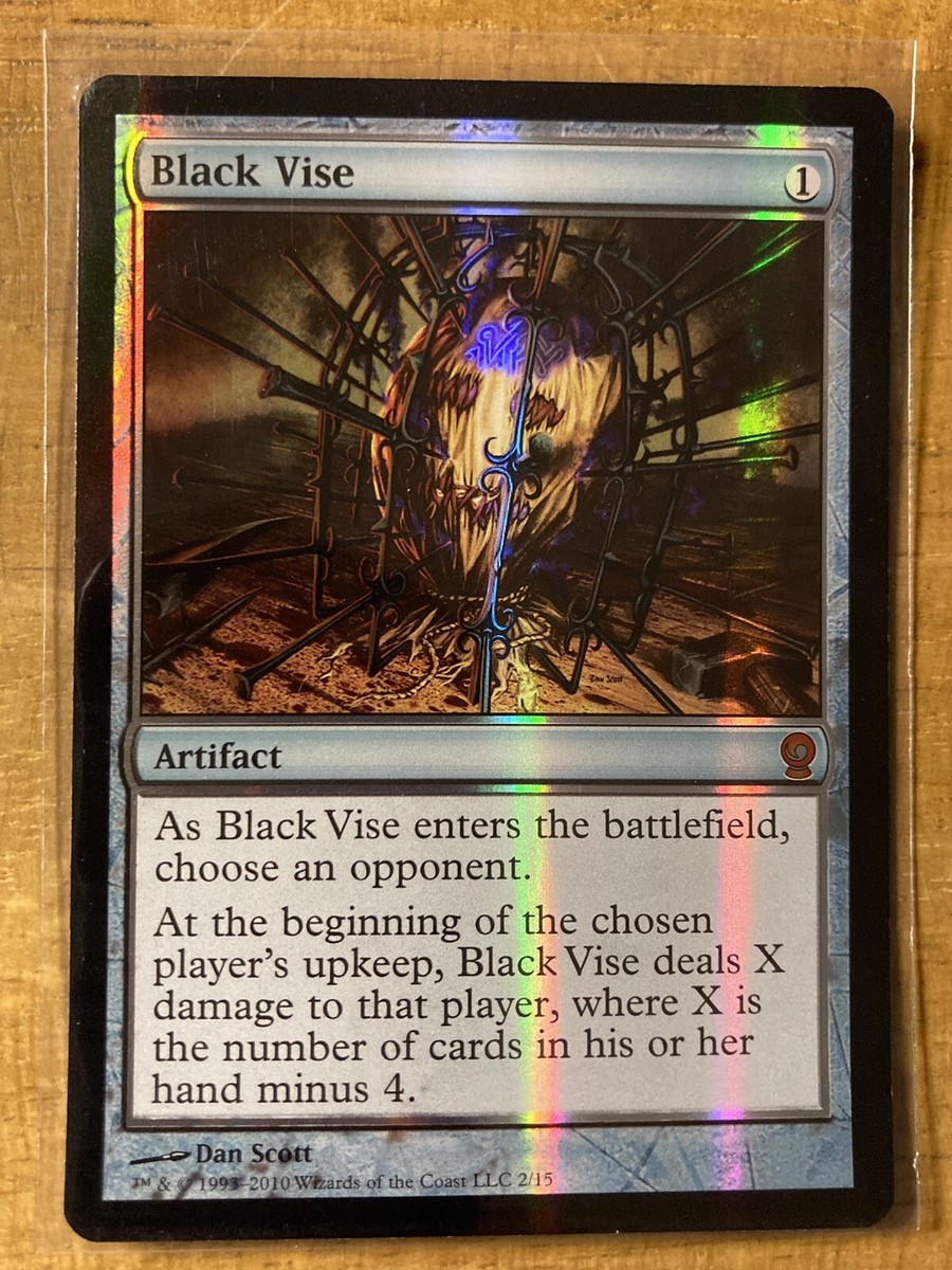 magic the gathering mythic rare black cards MTG✨BLACK VISE FOIL✨From the Vault: Relics NM/M Mythic Rare 2010 UNPLAYED