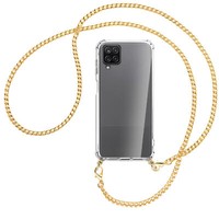 Handykette FüR Samsung Galaxy A12 Goldfarbene Kette (G) HüLle Mit Band Kordel