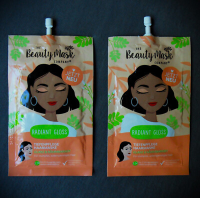 The Beauty Mask Company _ 2 x 30 ml Tiefenpflege Haarmaske ''Radiant Gloss'' #